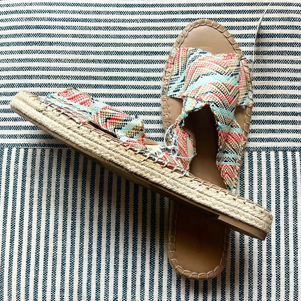 🆕 11 Universal Thread Sonya Woven Slide Sandals NWT